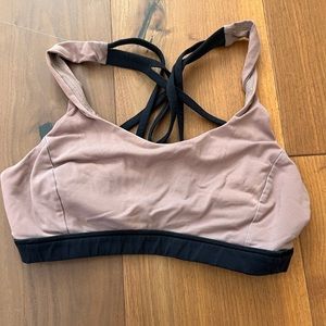 Pink lululemon sports bra